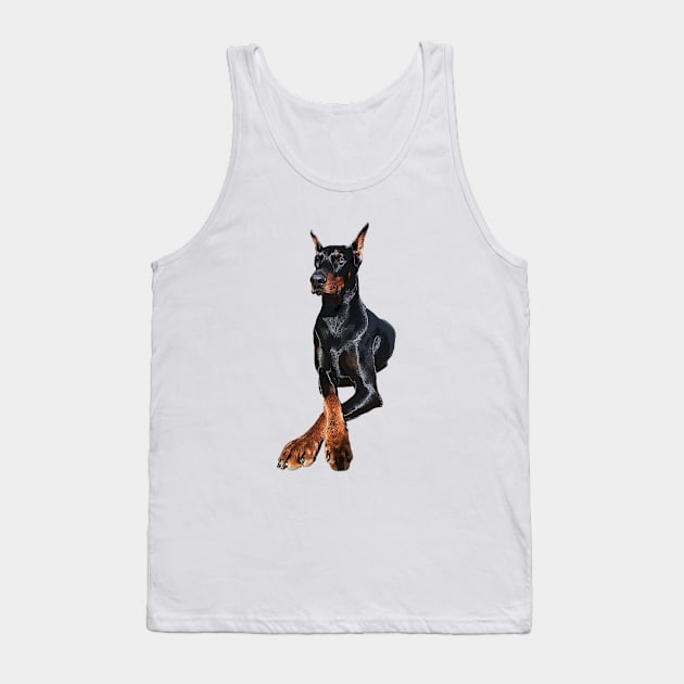 Doberman Dog Dobermann Pinscher Tank Top by ElegantCat